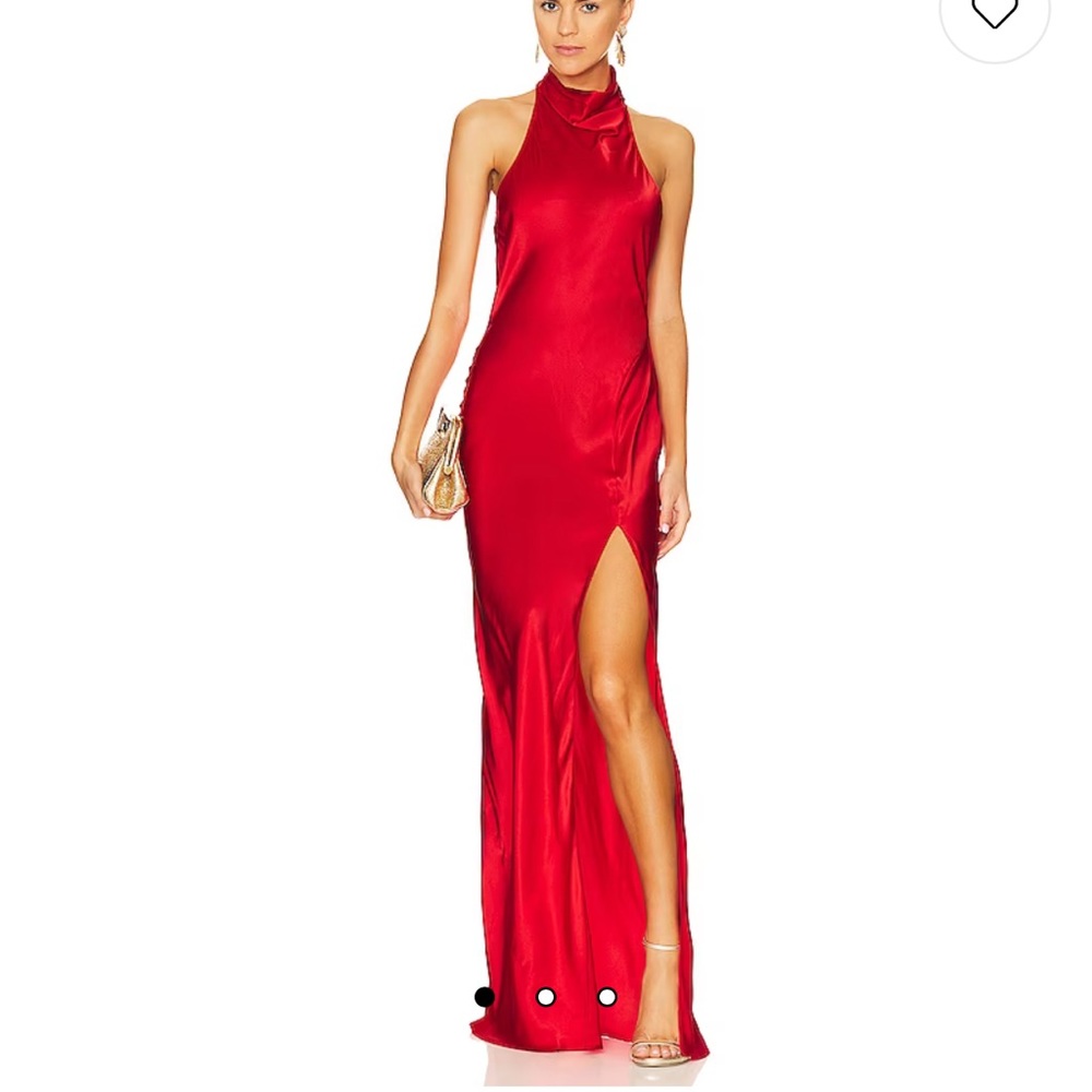 Amanda Uprichard × Revolve Marla Gown in Poppy